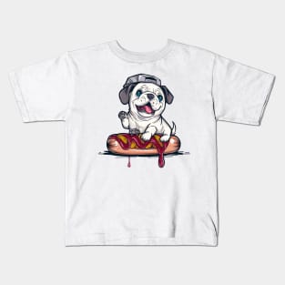 Dog and Hot dog 7107 Kids T-Shirt